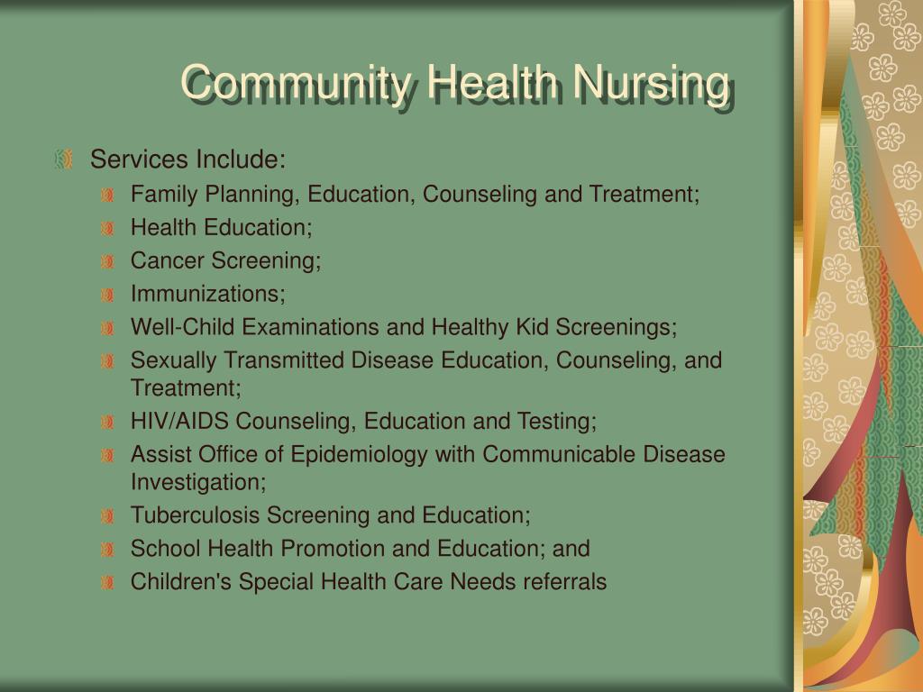 community health dissertation topics
