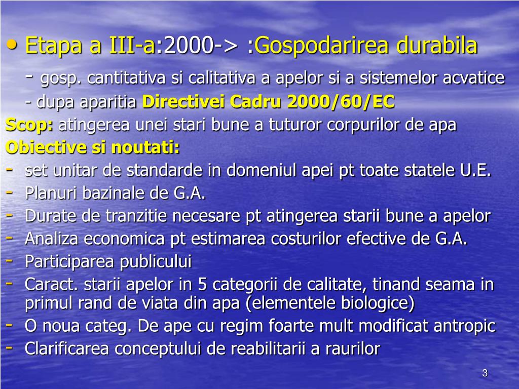 PPT - LEGISLATIA IN DOMENIUL APELOR drg. C. Sofronie PowerPoint  Presentation - ID:4613549