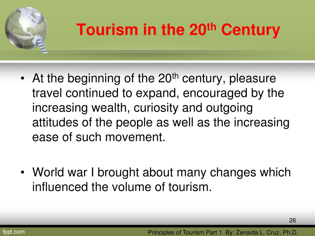 tourism in 20th century