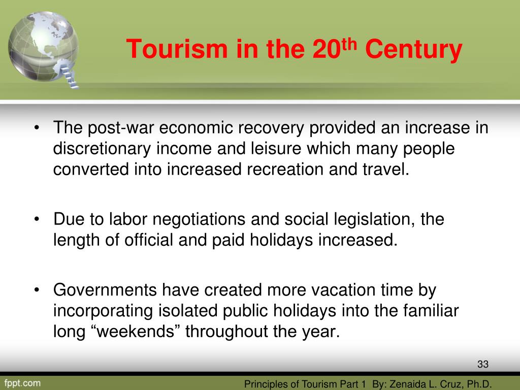 tourism definition in history