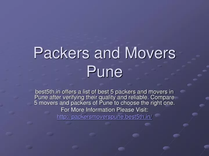 packers and movers pune n.