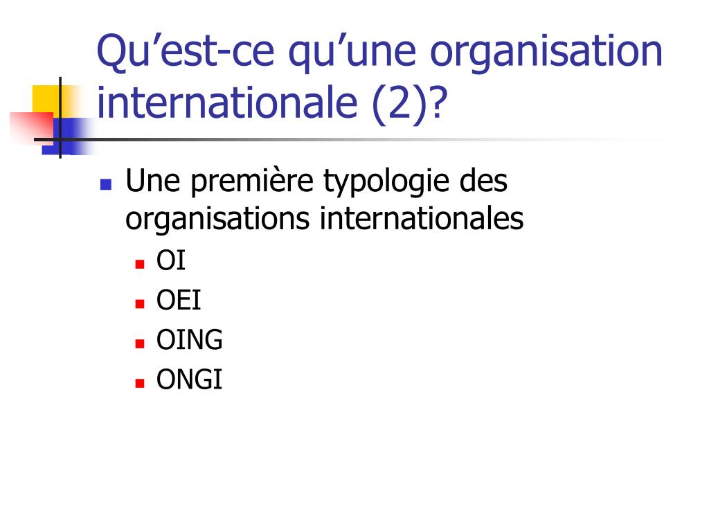 PPT - Introduction aux organisations internationales PowerPoint ...