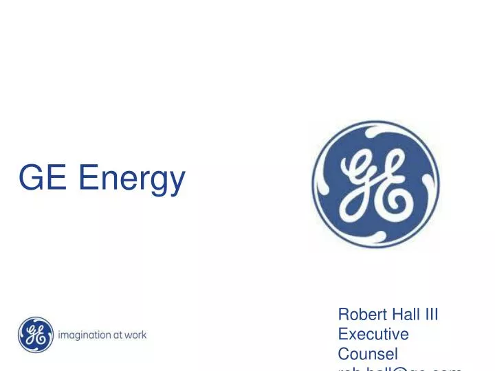 PPT GE Energy PowerPoint Presentation, free download ID4615380