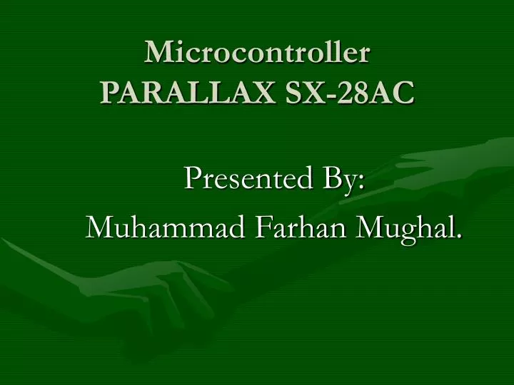 microcontroller parallax sx 28ac n.
