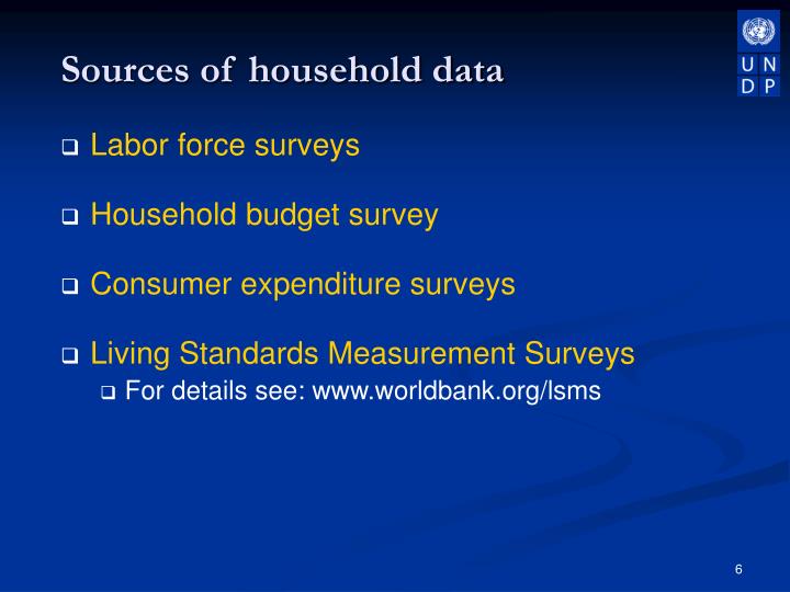 socio economic profile of househohold consumers socio economic profile of househohold consumers