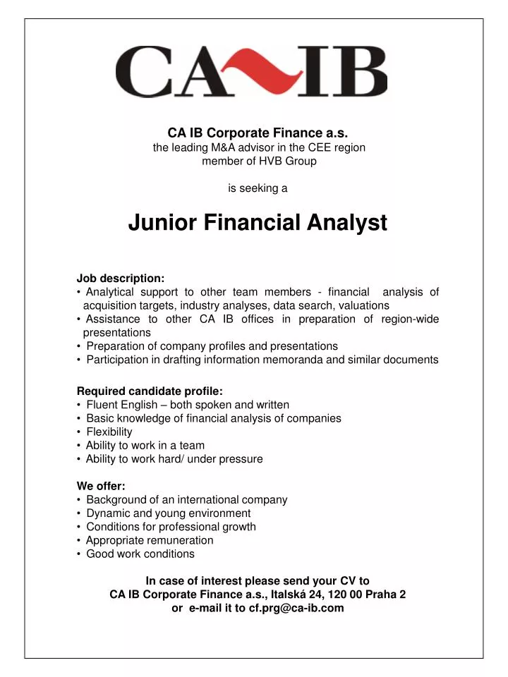 Ppt Ca Ib Corporate Finance A S The Leading M A Advisor In The Cee Region Member Of Hvb Group Powerpoint Presentation Id 4618066