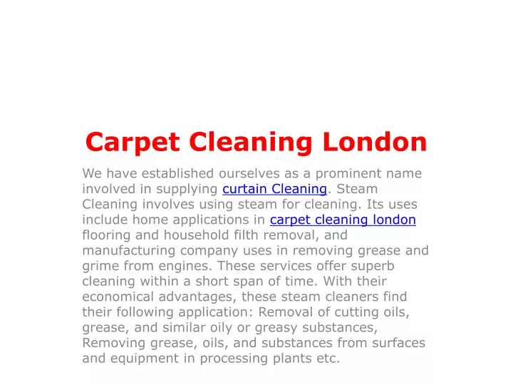 carpet cleaning london n.