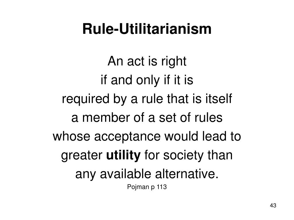 rule utilitarianism vs act utilitarianism