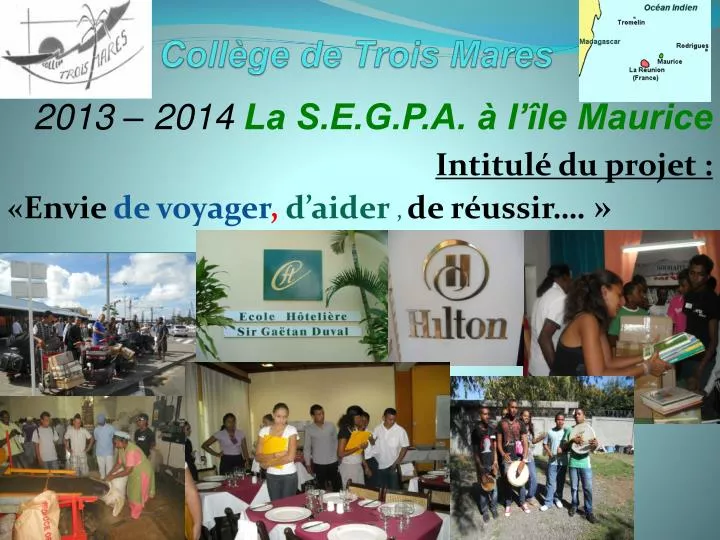PPT  Collège de Trois Mares PowerPoint Presentation, free download