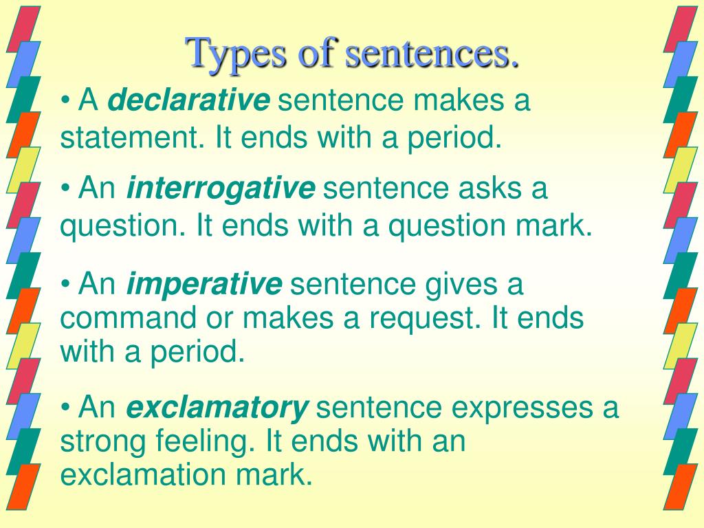powerpoint presentation on the sentence