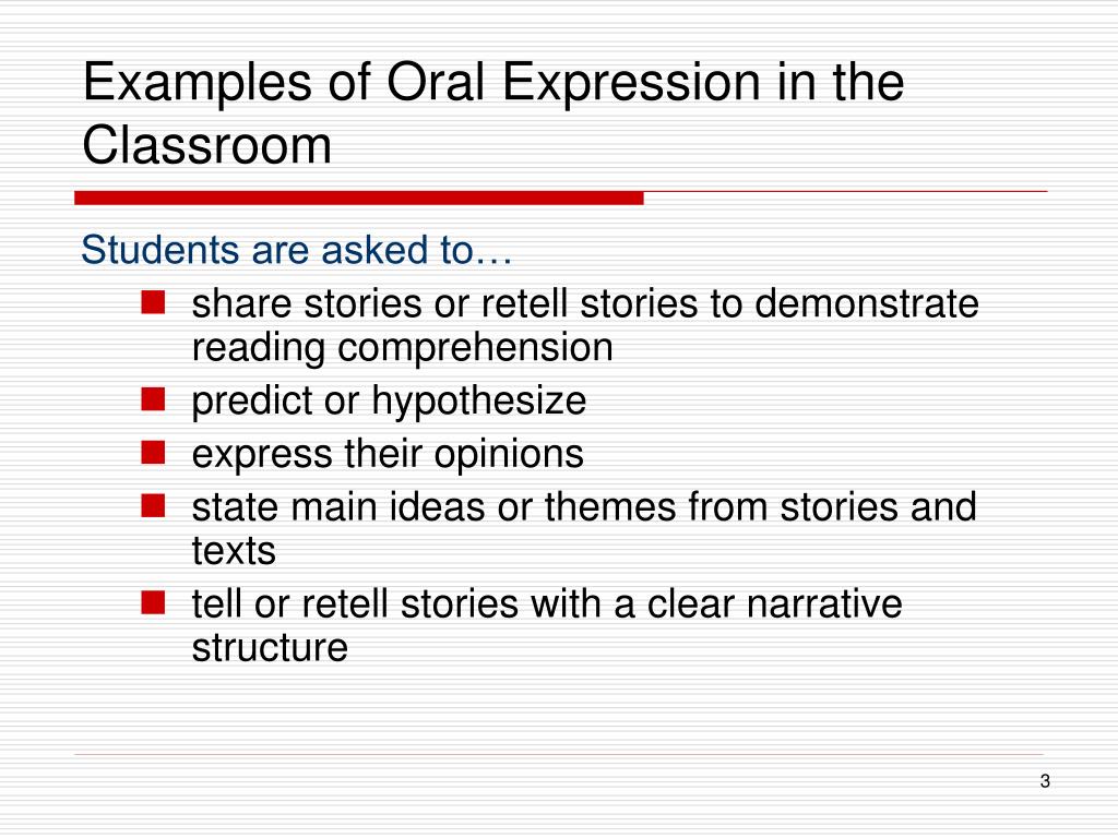 PPT Oral Expression PowerPoint Presentation Free Download ID 4624038