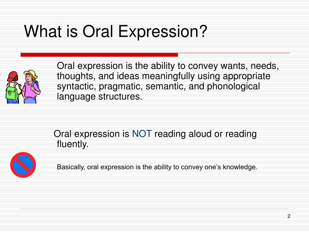 oral presentation expressions