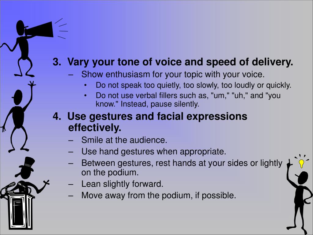 self presentation in oral communication