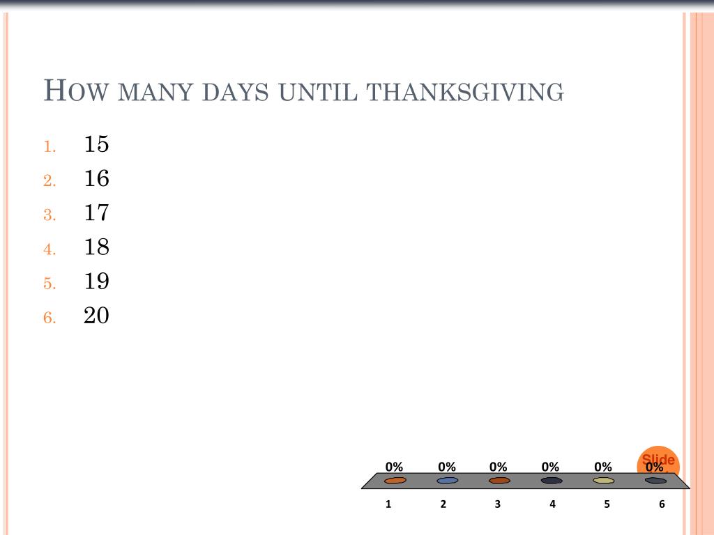 PPT How many days until thanksgiving PowerPoint Presentation, free