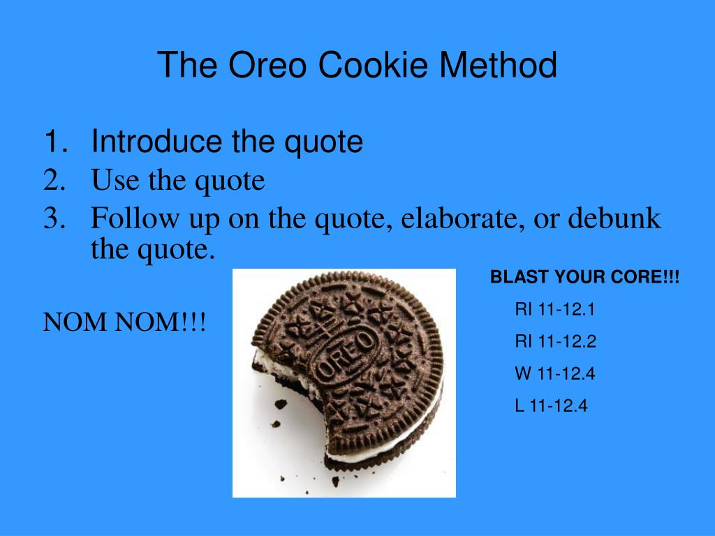 write a hypothesis about oreo cookies