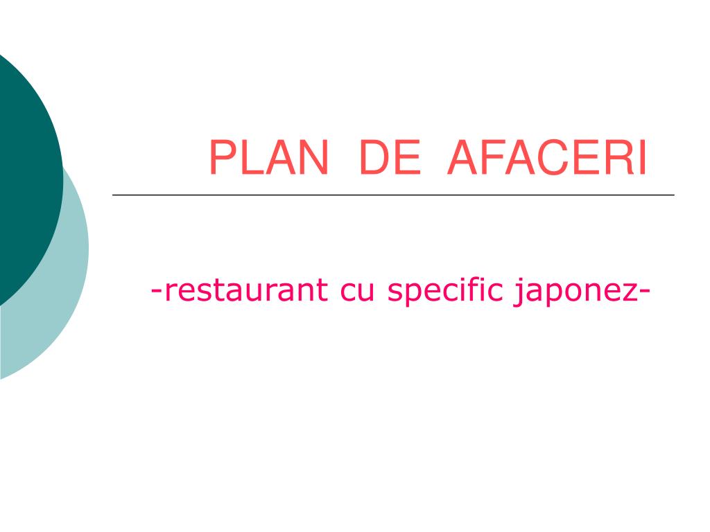 PPT - PLAN DE AFACERI PowerPoint Presentation, free download - ID:4625192