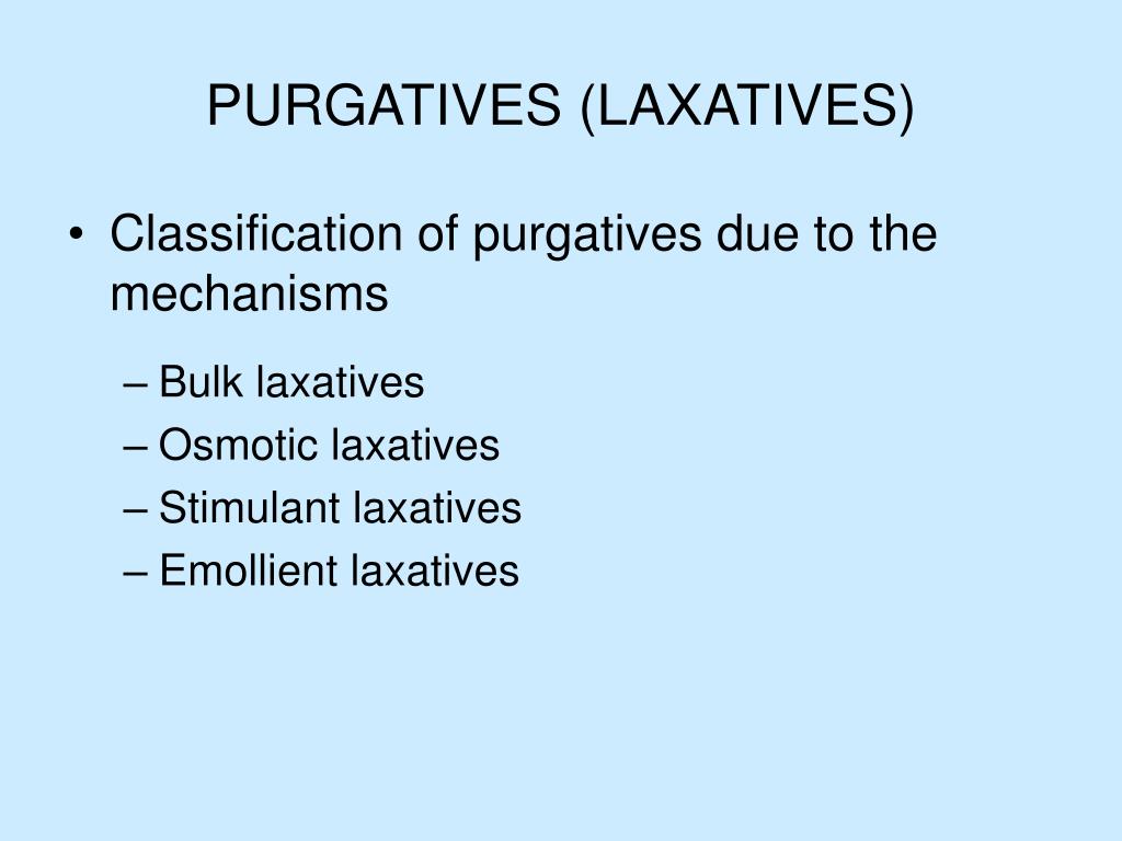 PPT - PROKINETICS ANTISPASMODICS (SPASMOLYTICS) PURGATIVES ...