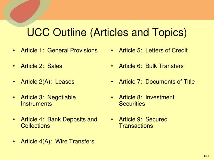 Can a Debtor Terminate a UCC Filing on Themselves? - Lien Solutions ucc article 3 outline