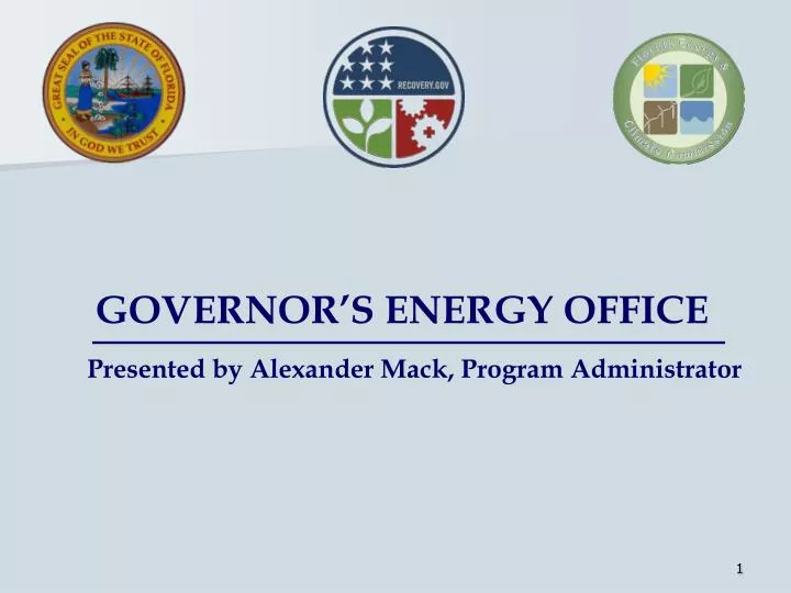 PPT - GOVERNOR’S ENERGY OFFICE PowerPoint Presentation, Free Download ...