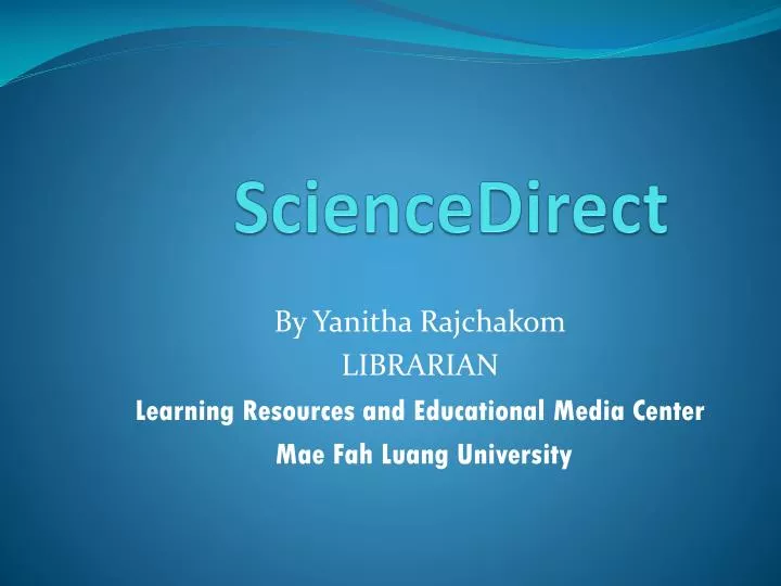 PPT ScienceDirect PowerPoint Presentation, free download ID4626884