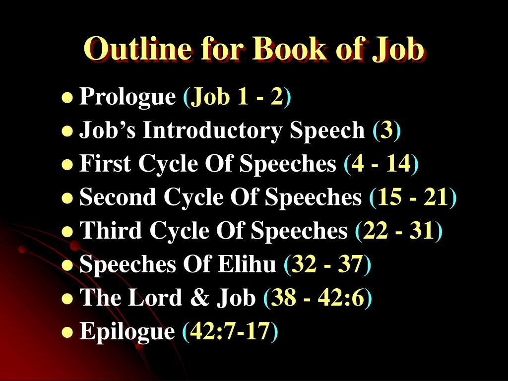 thesis for book of job