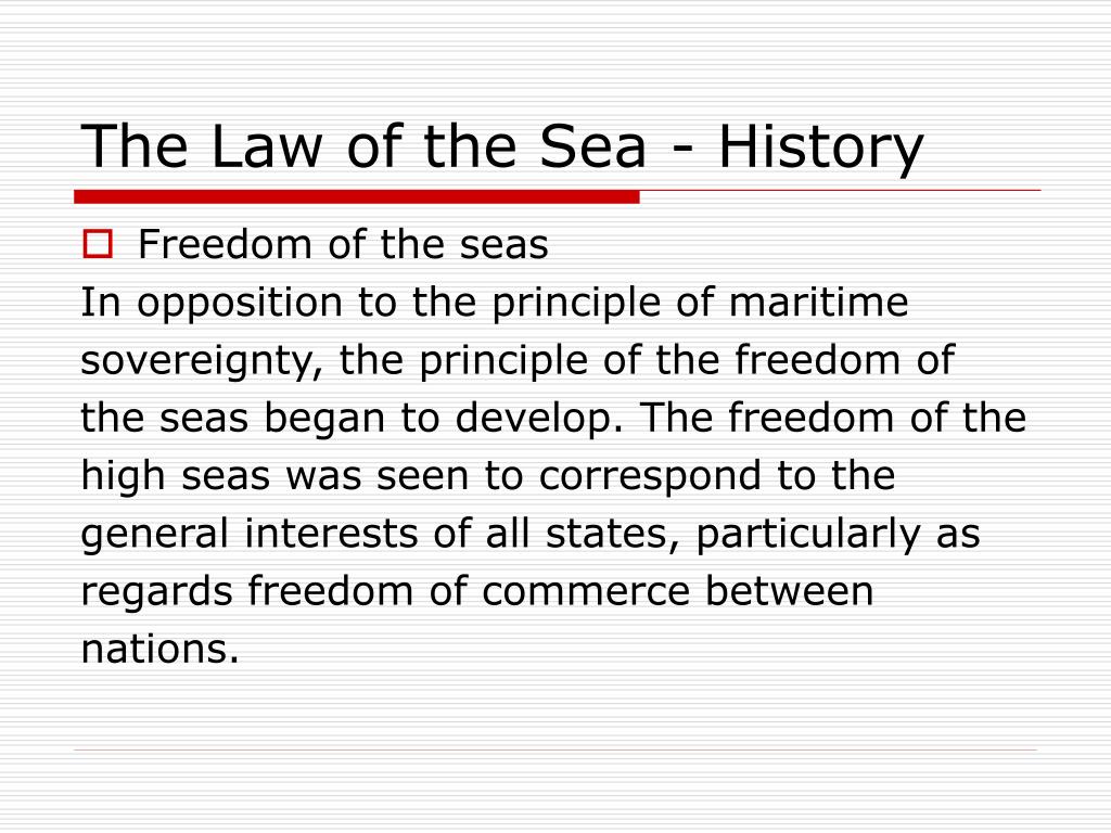assignment on law of the sea
