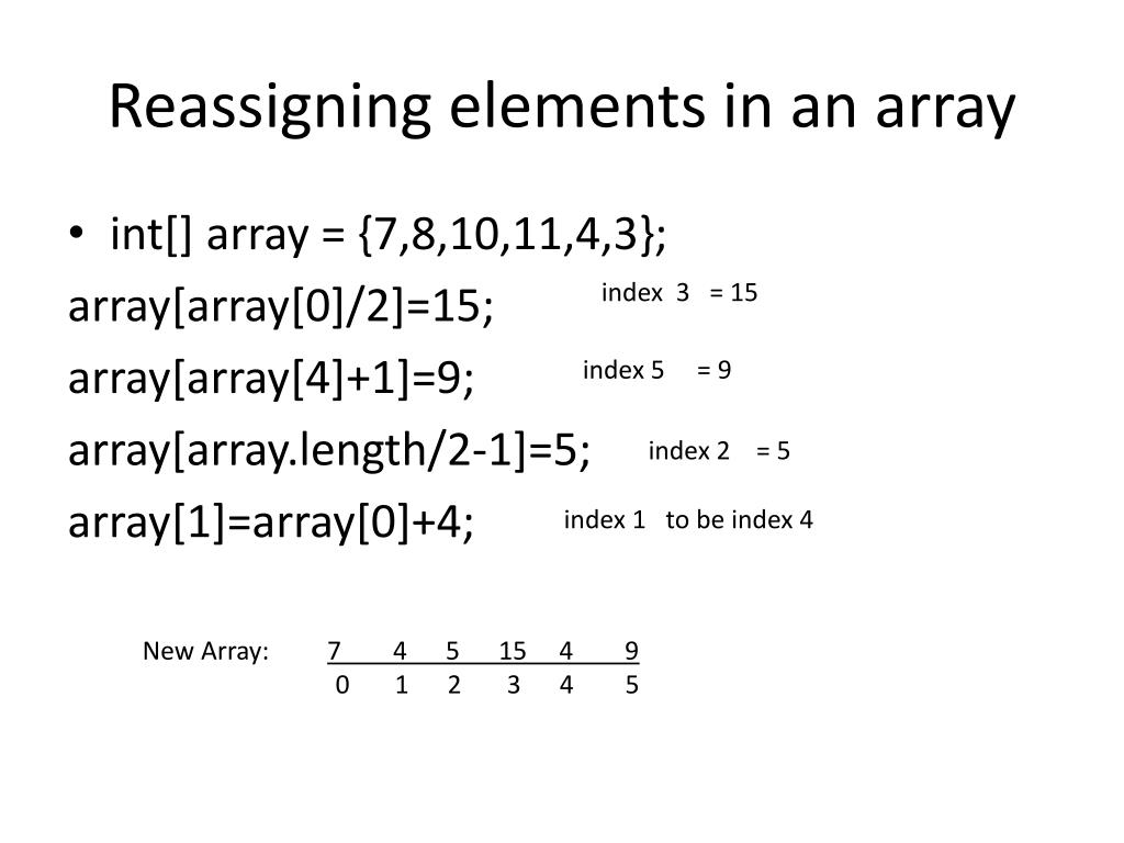 PPT - Hip Hip Array! PowerPoint Presentation, free download - ID:4631146