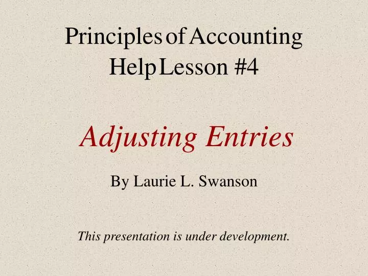 an overview of the principles of accounting an overview of the principles of accounting
