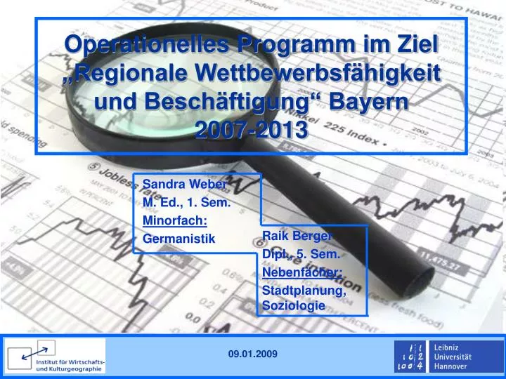 operationelles programm im ziel regionale wettbewerbsf higkeit und besch ftigung bayern 2007 2013 n.