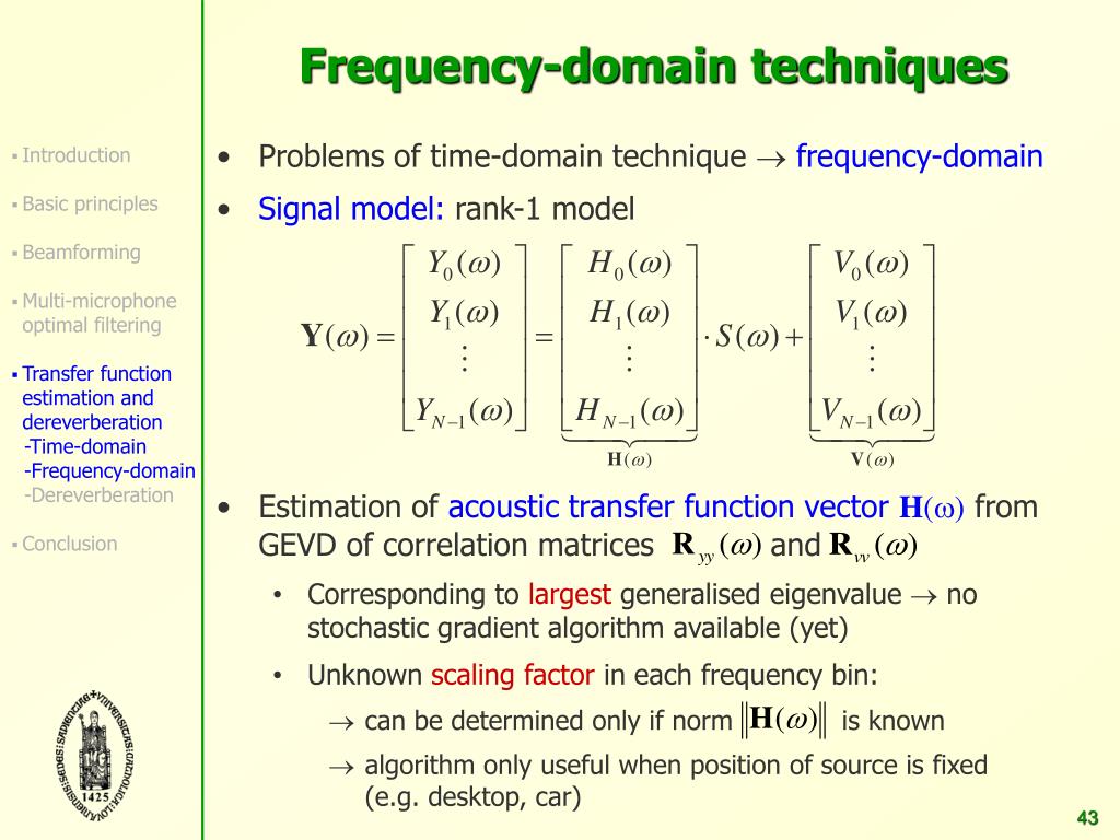 PPT - Multi-microphone Noise Reduction And Dereverberation Techniques ...