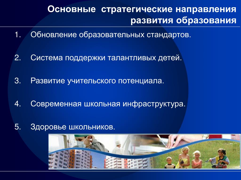 Направление стратегического развития российской федерации