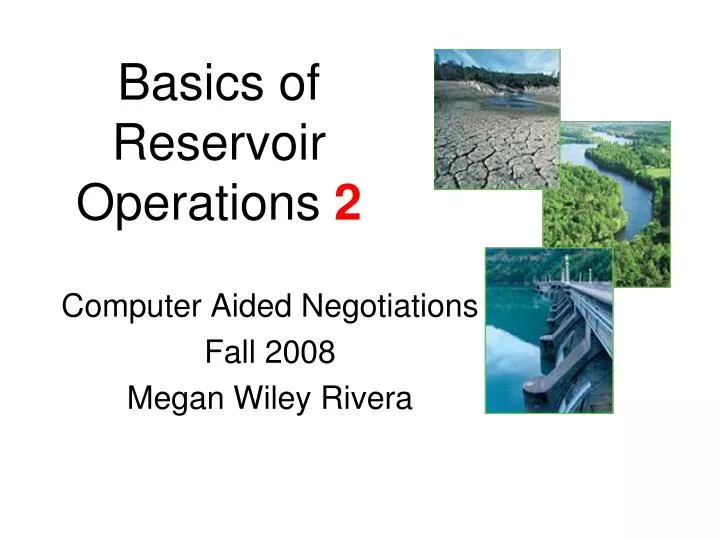 research papers on reservoir operation