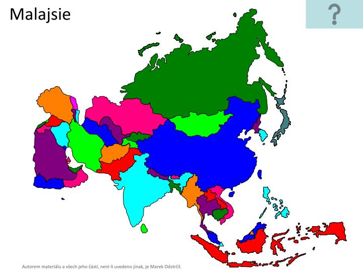slepá mapa asie státy PPT   Státy Asie II PowerPoint Presentation   ID:4633923 slepá mapa asie státy