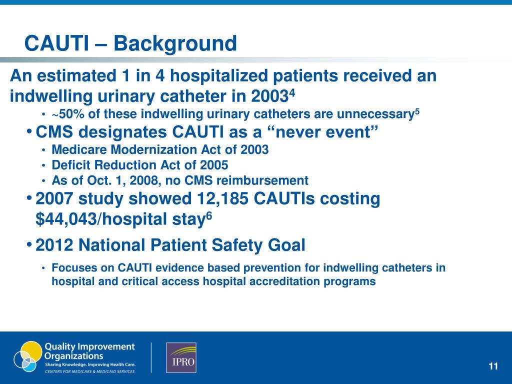 PPT Healthcare Associated Infections (HAI Project) CAUTI’s PowerPoint
