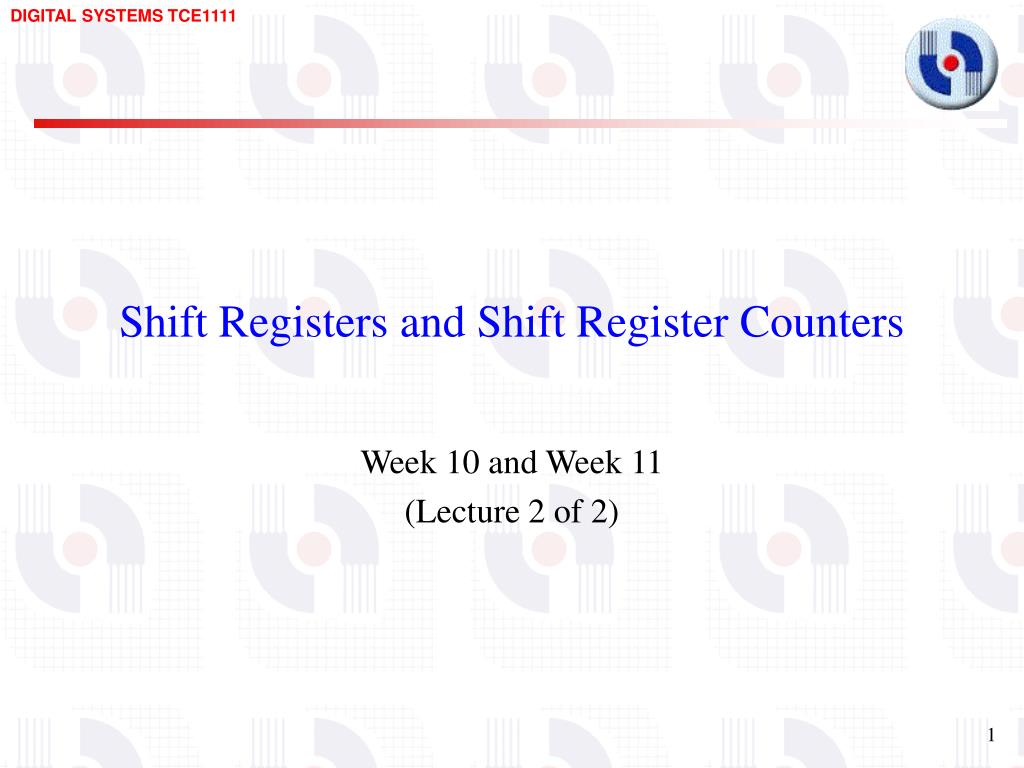 PPT - Shift Registers and Shift Register Counters PowerPoint ...