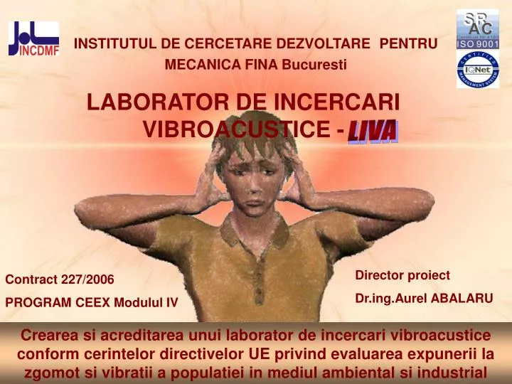 PPT - INSTITUTUL DE CERCETARE DEZVOLTARE PENTRU MECANICA FINA Bucuresti  PowerPoint Presentation - ID:4636438