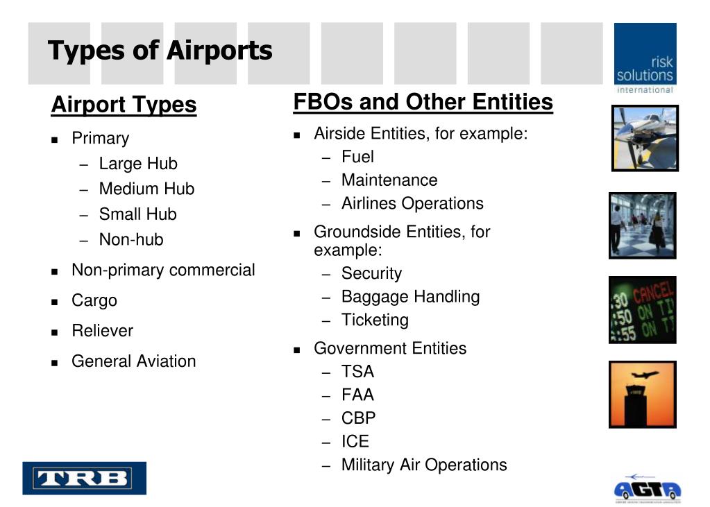 types of airport