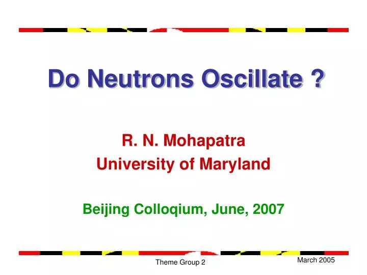 do neutrons oscillate n.