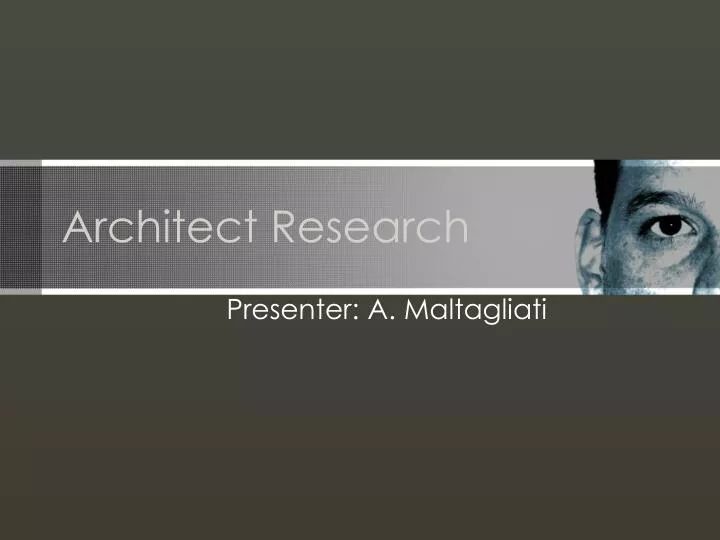 architect research n.