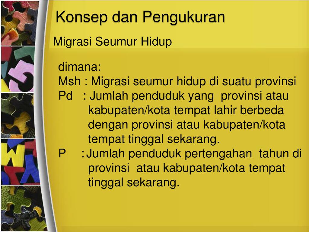 PPT - S tatistik Mobilitas Penduduk dan Tenaga Kerja ...