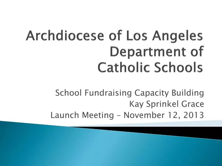 archdiocese of los angeles department of catholic schools n.