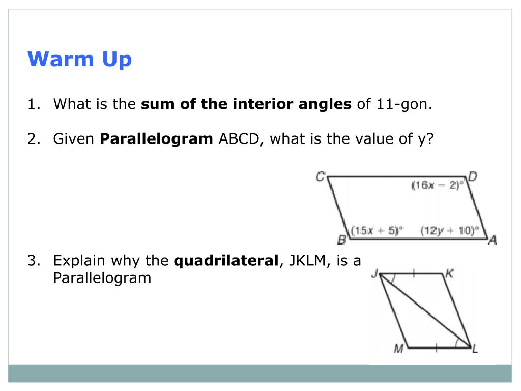 Ppt Special Parallelograms Powerpoint Presentation Free