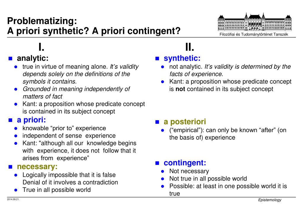 a priori meaning in research