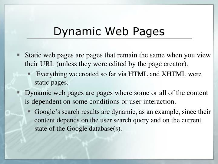 PPT Dynamic Web Pages PowerPoint Presentation ID 4643384 ppt-dynamic-web-pages-powerpoint-presentation-id-4643384