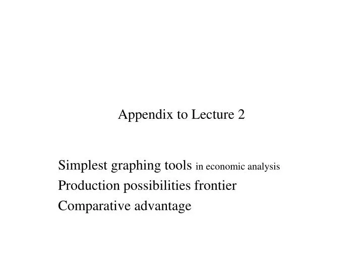 appendix to lecture 2 n.