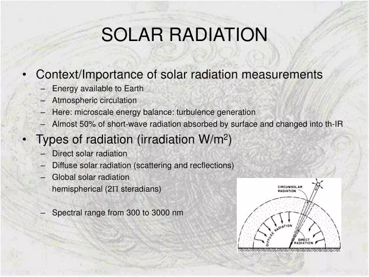 What is solar radiation?
