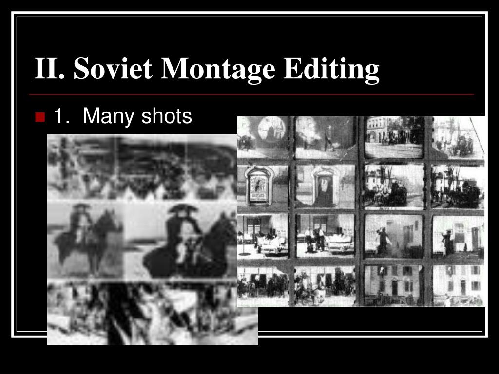 medium specificity definition soviet montage