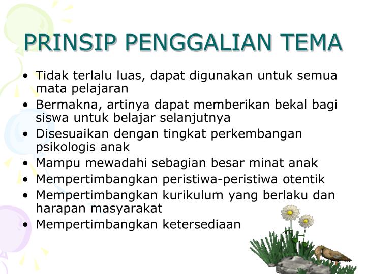 PPT - PEMBELAJARAN TEMATIK PowerPoint Presentation - ID 