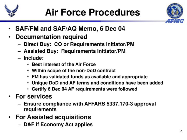 PPT - Proper Use of Non-DoD Contracts and MIPRs 17 November 2005 ...