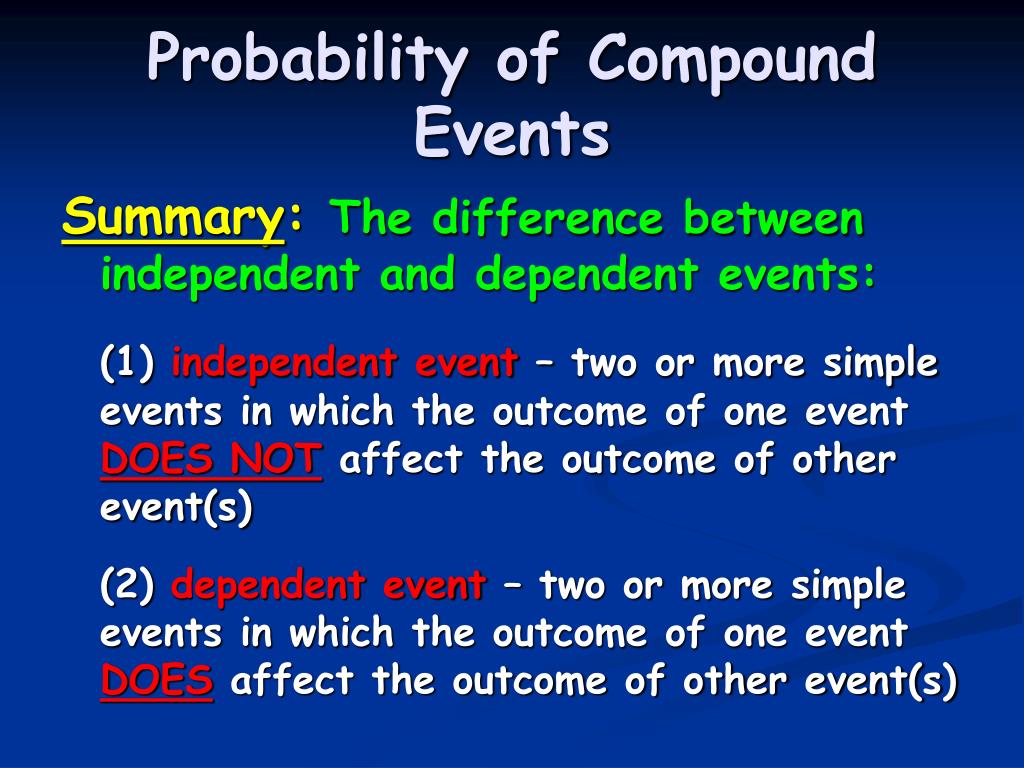 PPT - Probability of Compound Events PowerPoint Presentation, free